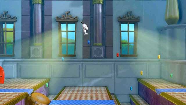 Snoopy impegnato in un salto... o in una caduta... o che altro?
