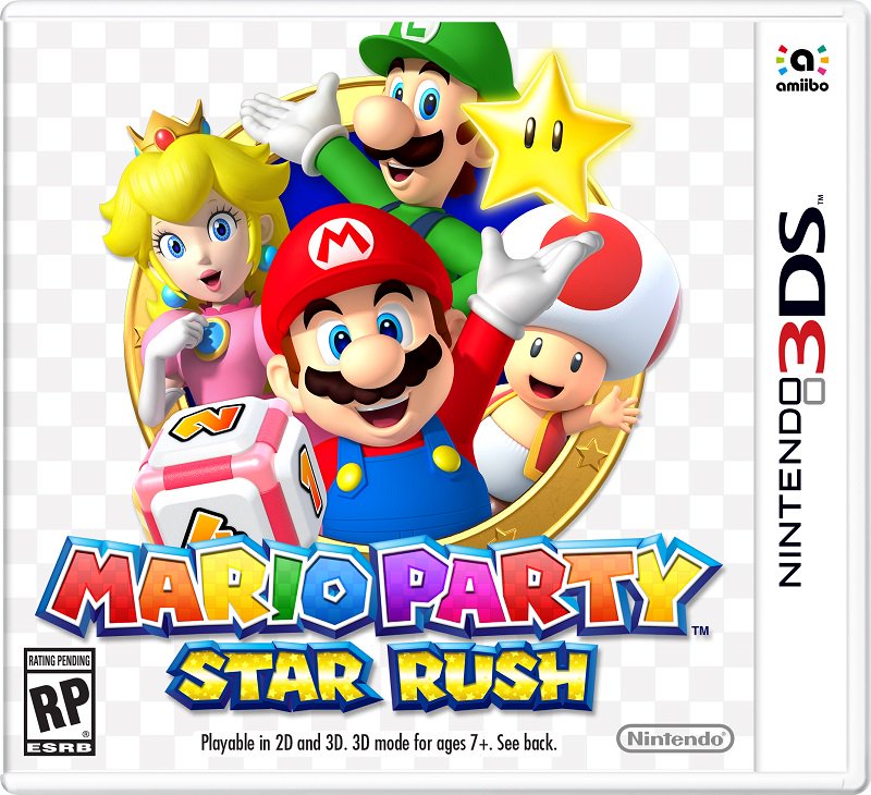 mario party star rush 3ds boxart cover