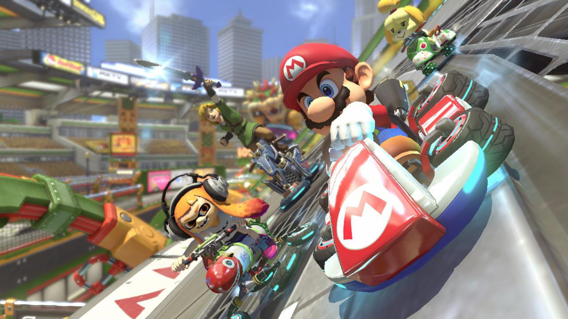 Mario Kart 8 deluxe screen
