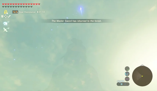 Zelda Breath of the Wild messaggio errore spada superma Glich NintendOn