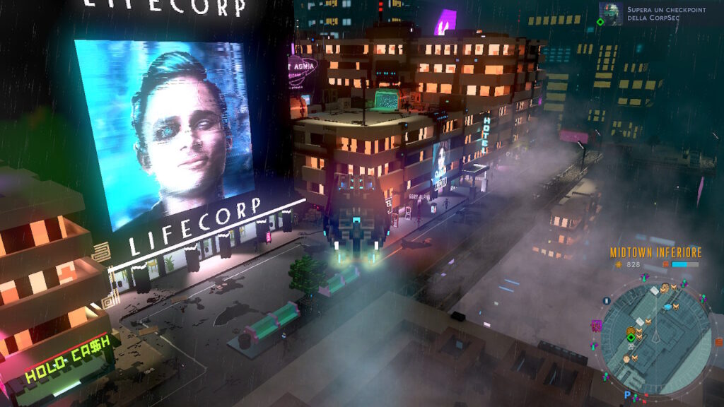 cloudpunk città neon